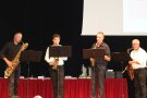 Erlabrunner Saxophon-Quartett auf der Bühne