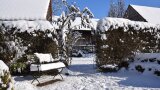 Garten im Schnee