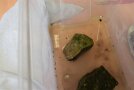 Kunstoffkiste mit zwei Steinen und einige Zentimeter Wasser