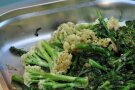 Sprossen-Brokkoli und Blumenkohl