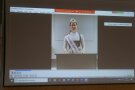 Fränkische Apfelkönigin Leonie Blendel begrüßt mit einem Videobeitrag