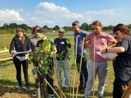 Teilnehmende beim Agroforst-Workshop am Azubitag 2024