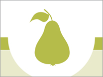 Ein Symbol einer grünen Birne.