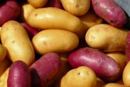 rote und braune Kartoffeln