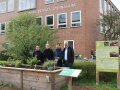 Gruppenbild bei der Übergabe des Urban-Gardening-Demogartens in Schweinfurt