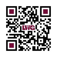 Ein QR-Code mit dem Logo der LWG